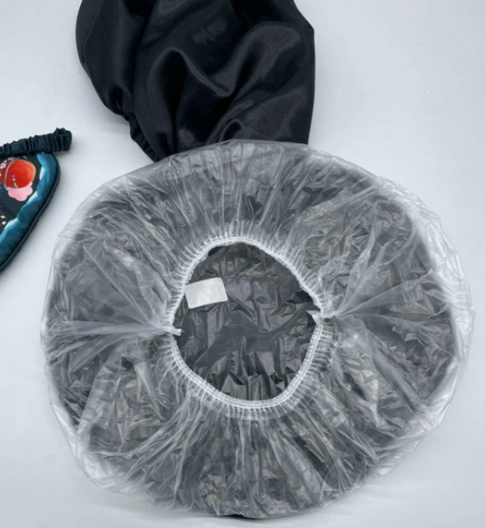 JUMBO Clear Plastic Disposable Hair Cap
