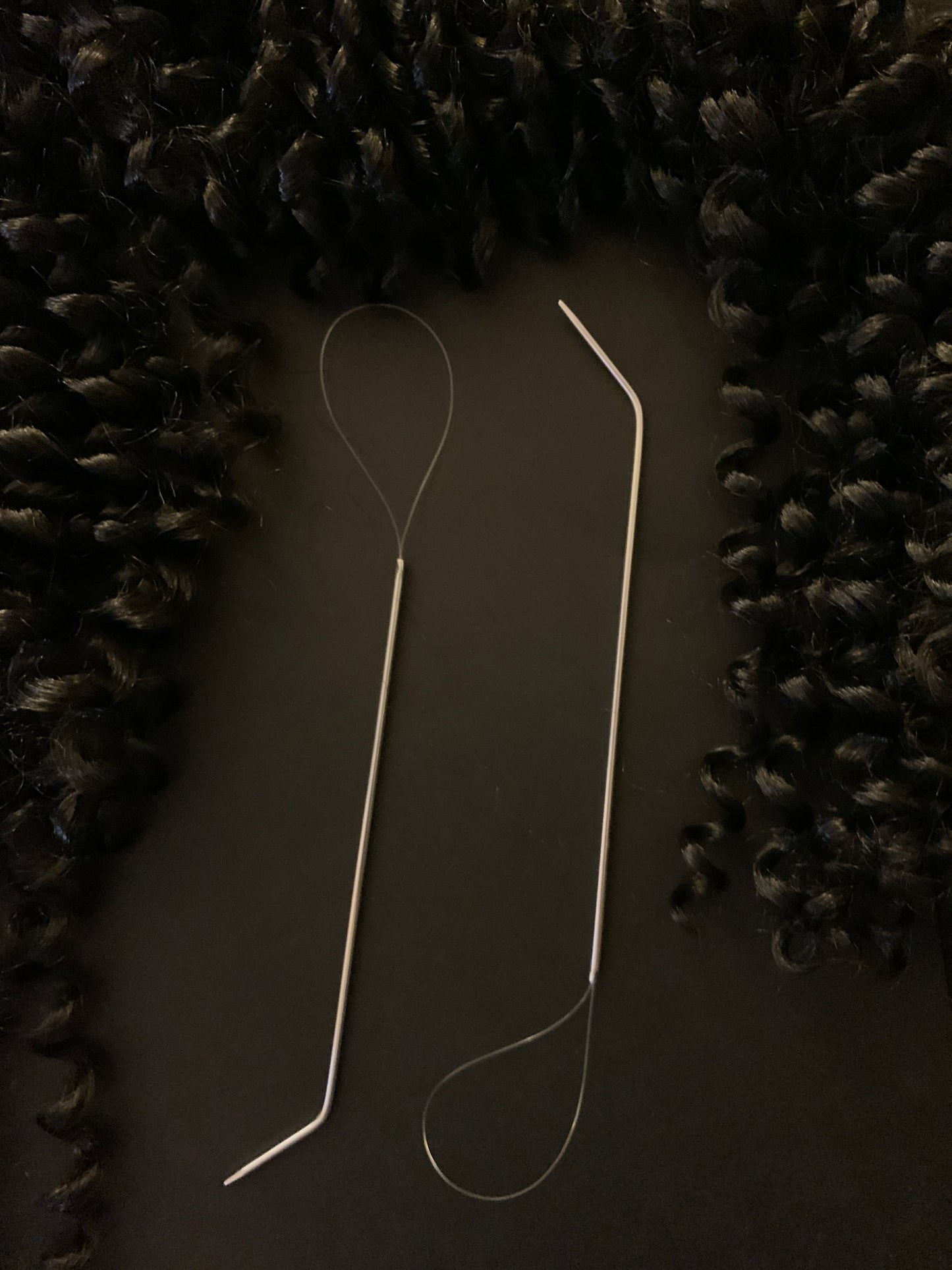 Bent-Tip Knotless Crochet Needle